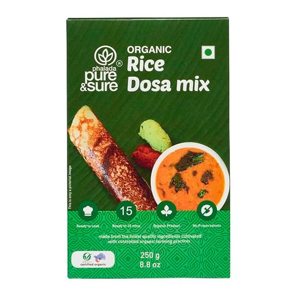 Phalada Pure & Sure Organic Rice Dosa Mix - 250 g