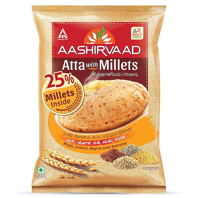 Aashirvaad Atta with Millets - 2.2 kg