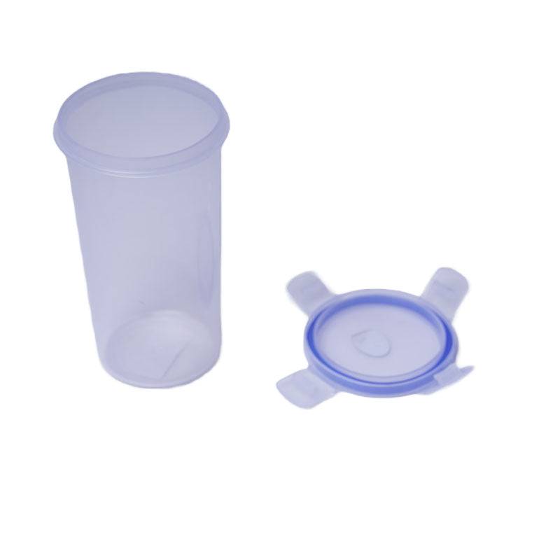 Transparent Juice Tumbler with Clip - 400 ml