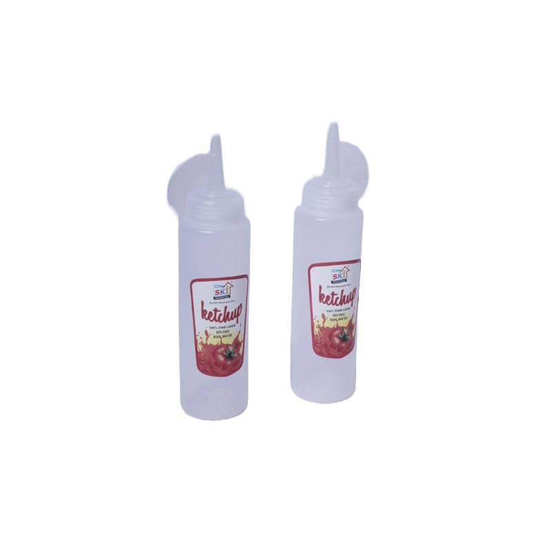 Transparent Sause Bottle set - set of 2