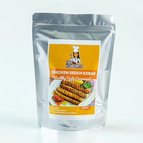 The Kebabsmith Non Spicy Chicken Seekh Kebab - 320 g / 5 pcs