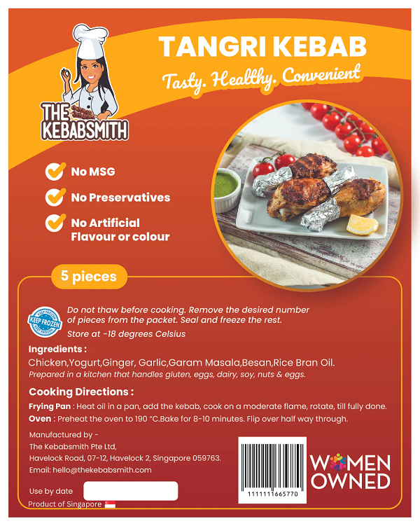 The Kebabsmith Chicken Tangri Kebab - 5 pcs