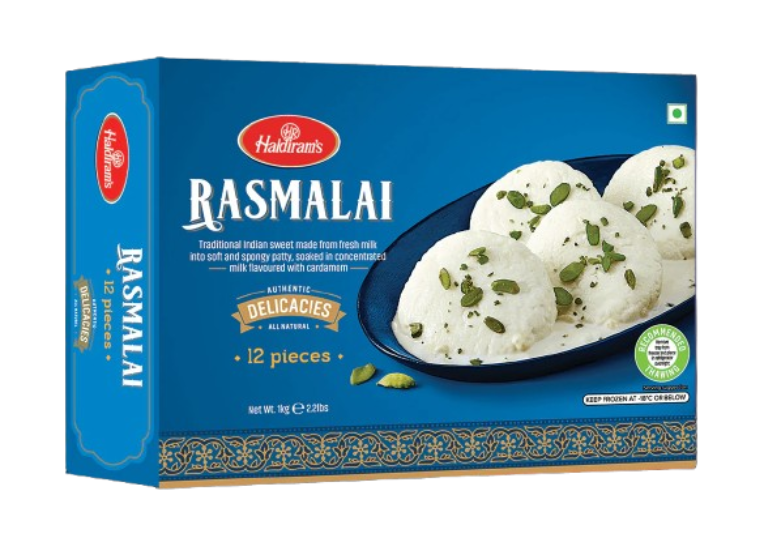 Haldiram's Rasmalai Sweets (HR 1487) (Chilled) - 500 g (12 Pcs)