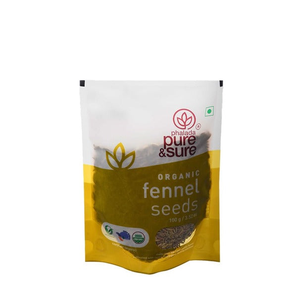 Phalada Pure & Sure Organic Fennel Seeds - 150 g