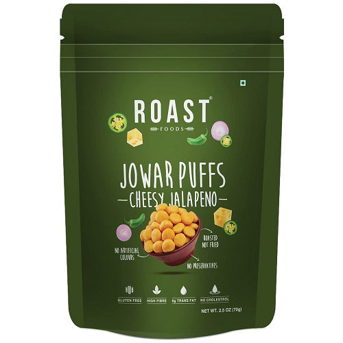 Roast Foods Jowar Puff Cheesy Jalapeno - 70 g
