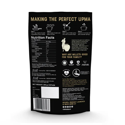 Millet Bank Multi Millet Upma Mix - 250 g