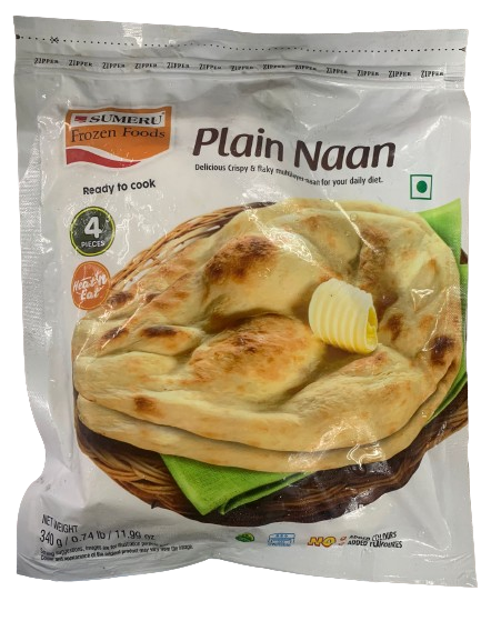 Sumeru Plain Naan (Chilled) - 340 g ~ 4 Pcs