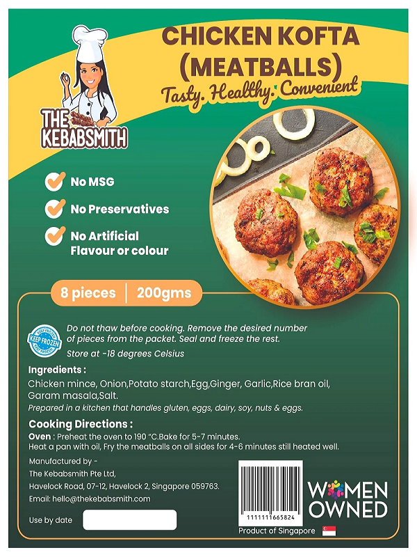 The Kebabsmith Chicken Kofta(Meat balls) - 200 g / 8 pcs