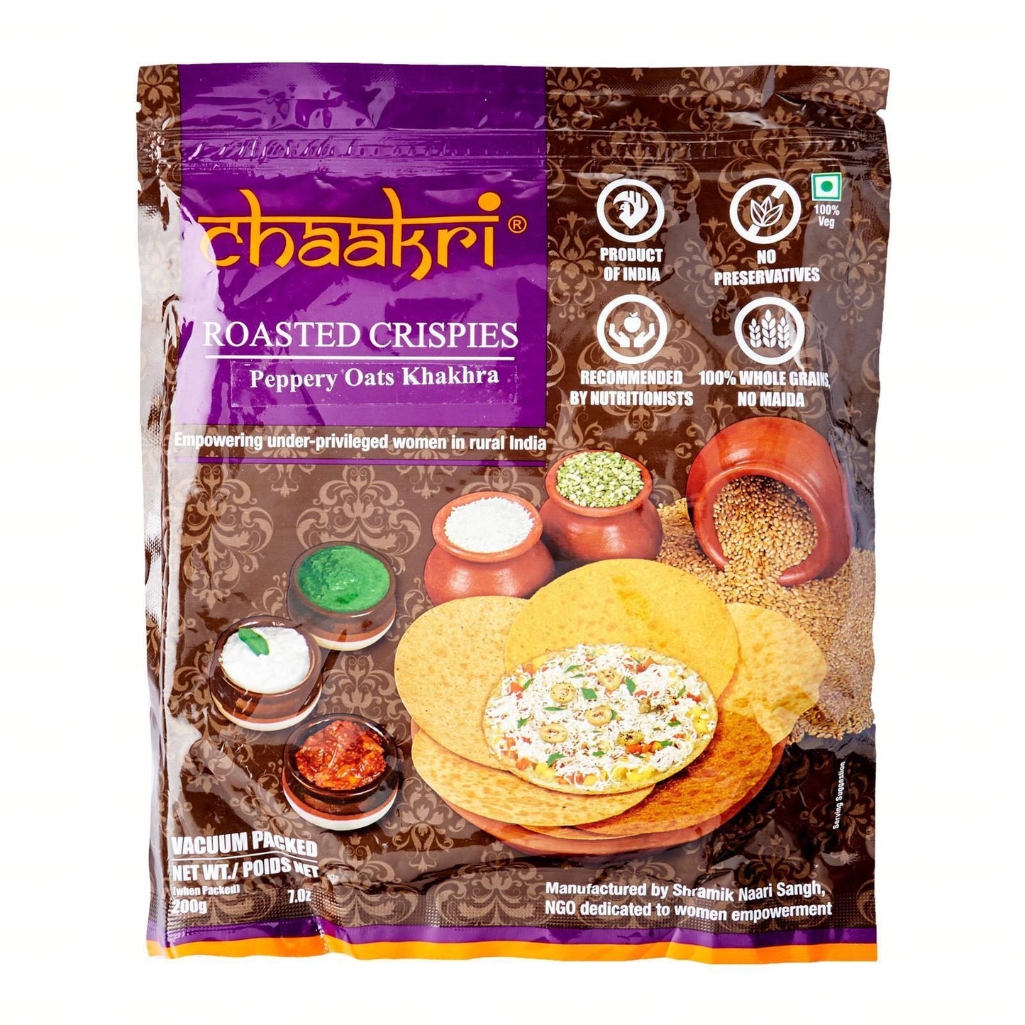 Chaakri Peppery Oats Khakhra