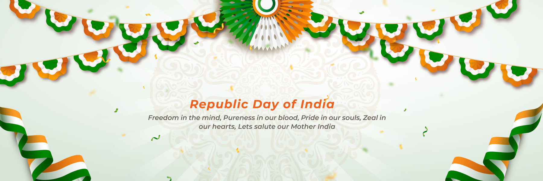 Freedom in the mind, Pureness in our blood, Pride in our souls, Zeal in our hearts, Lets salute our Mother India FromIndia.com