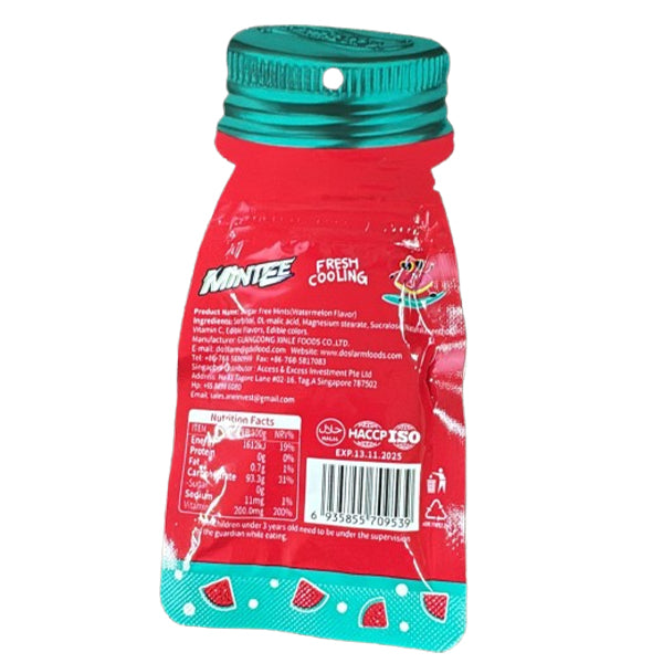 Mintee Sugar Free Mints Watermelon Flavour - 16 g