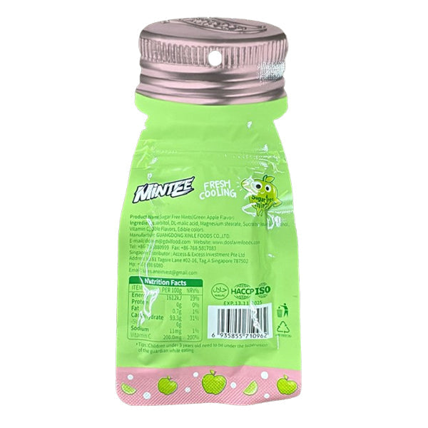 Mintee Sugar Free Mints Green Apple Flavour - 16 g