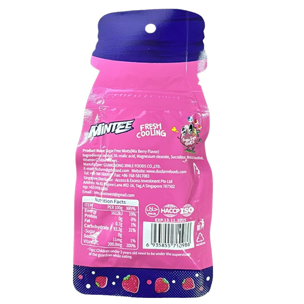 Mintee Sugar Free Mints Mix Berry Flavour - 16 g