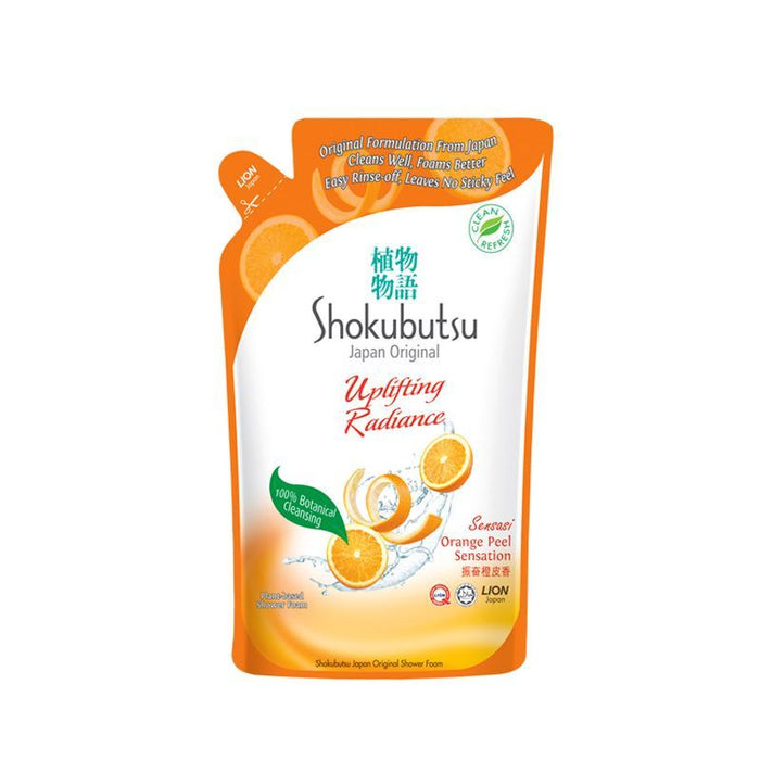 Shokubutsu Radiance Orange Peel Sensation Shower Foam Refill