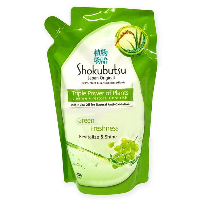 Shokubutsu Green Freshness Shower Foam Refill