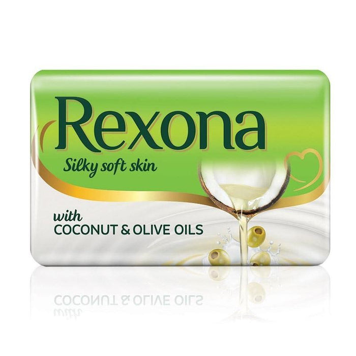 Rexona Silky Skin Soap with Coconut and Olive Oil - 2 x 100 g