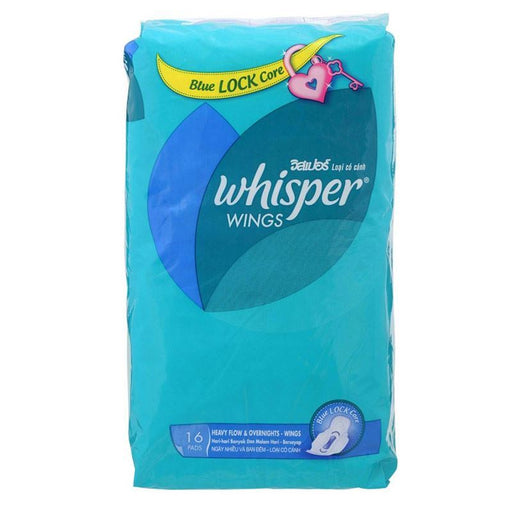 Whisper Overnight Heavy Flow With Wings Sanitary Napkins