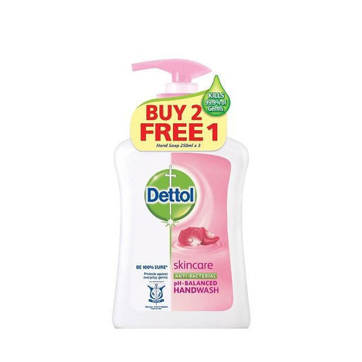 Dettol Skincare Antibacterial Hand Wash (Buy 2 Free 1)