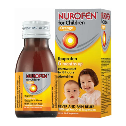 Nurofen For Children Relief For Fever And Pain (Orange Flavour Liquid)