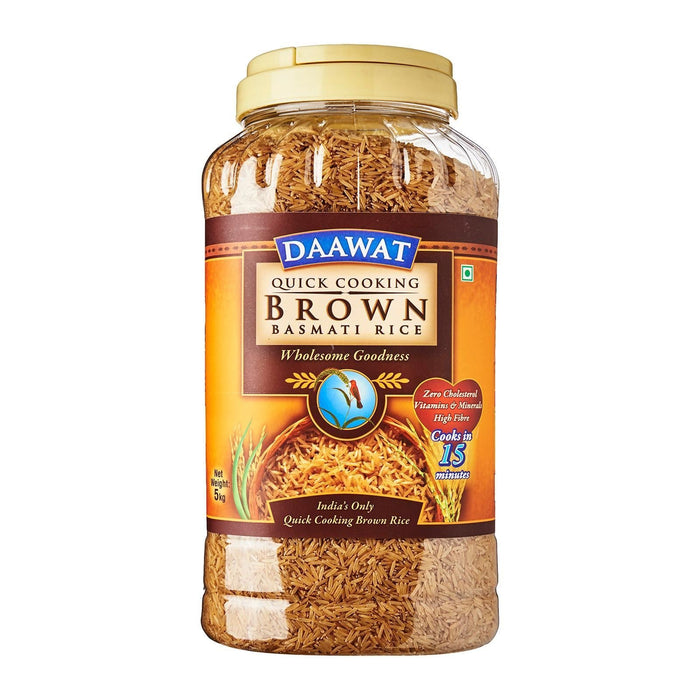 DAAWAT Quick Cooking Brown Basmati Rice JAR  