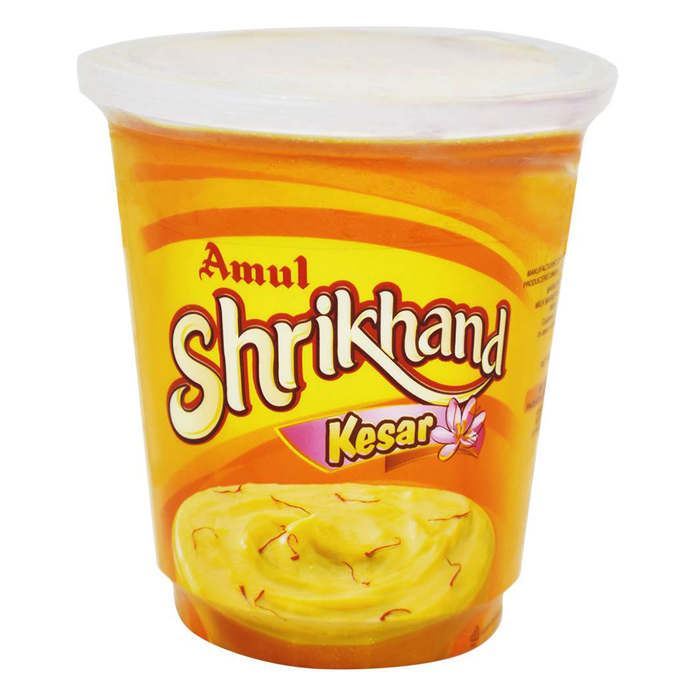 AMUL Shrikhand Saffron/Kesar (Delivered at least 3 Weeks before from date of expiry) (Chilled) 