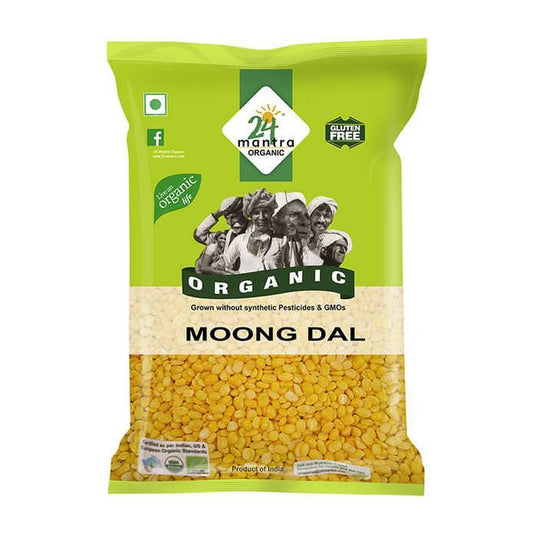 24 MANTRA Yellow Moong Dal  (Certified ORGANIC)