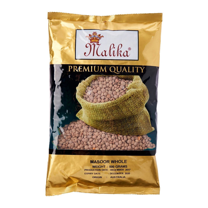 Malika Brown Masoor Dal Whole With Skin