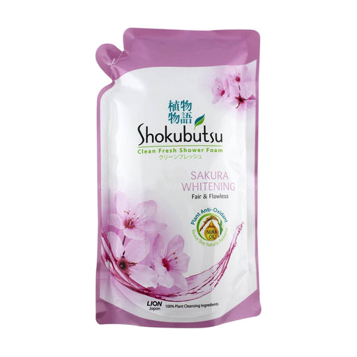 Shokubutsu Radiance Sakura Whitening Shower Foam Refill