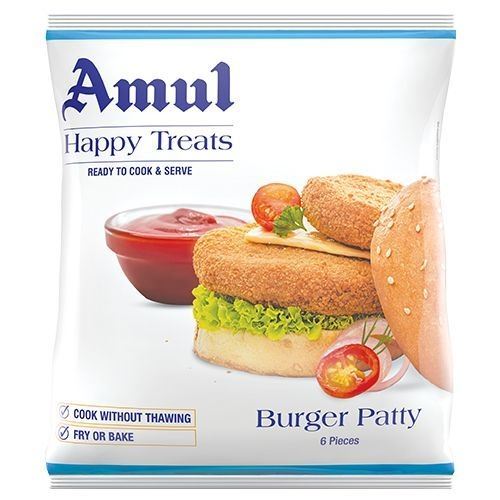 AMUL Happy Treats Veg Burger Patty (Chilled)