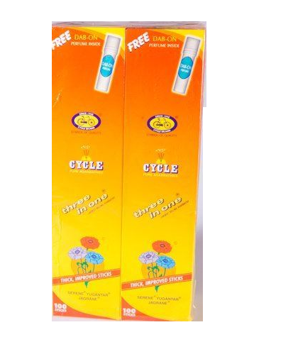 Cycle Brand Pure 3 in 1 Incense Sticks (Thick)
