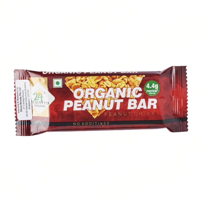 24 MANTRA Crunchy Peanut Energy Bar (Certified ORGANIC)