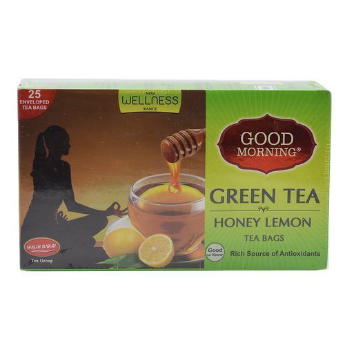 WAGH BAKRI Honey Lemon Flavoured Green Tea Bags 
