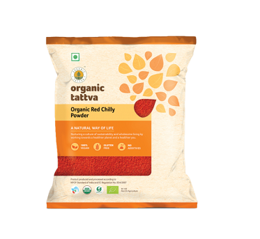 Organic Tattva Red Chilli Powder (Certified Organic)