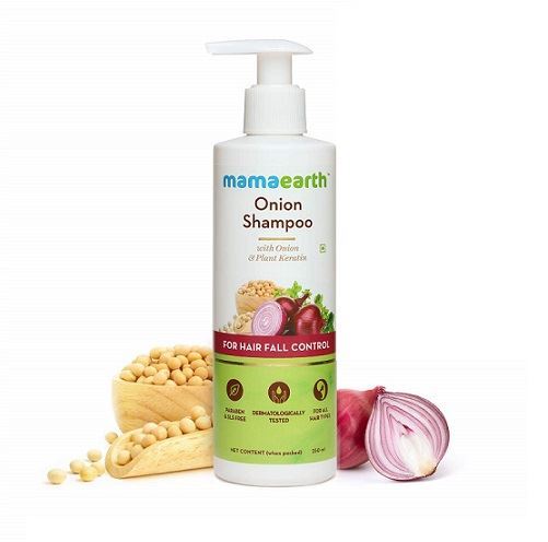 Mamaearth Onion Shampoo With Onion Oil & Plant Keratin (Certified ORGANIC)