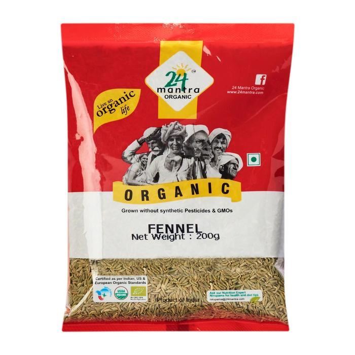 24 MANTRA Fennel Seeds (Certified ORGANIC)