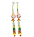 Multicolour Beads Door Toran With Parrot & Thread Rings Set (16")