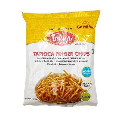 Telugu Foods Tapioca Finger Chips - 150 g