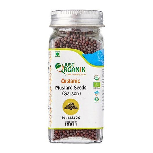 Just Organik Mustard Seeds Bottle (Certified ORGANIC)