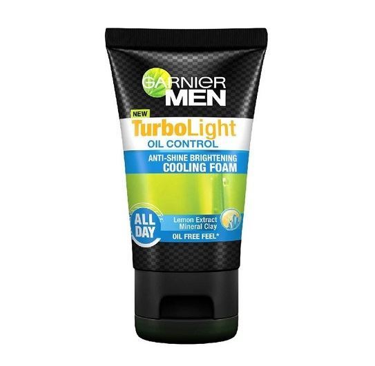 Garnier Men Turbo Light Oil Anti Shine Brightening Control Cooling Foam