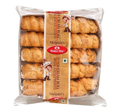 Malpani's Bake Lite  Puneri Cream Roll Special Baked & Toasted 