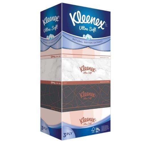 Kleenex Ultra Soft 3 Ply Life Style Facial Tissue