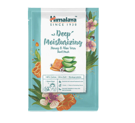 Himalaya Herbals Deep Moisturizing Honey & Aloe Vera Sheet Mask