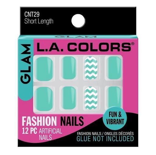 L.A.Colors Fashion Nail Tips Short Length Glam (CNT29)