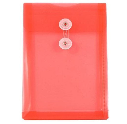 Flexi Brand String & Button Envelope RED (EN 01AS)