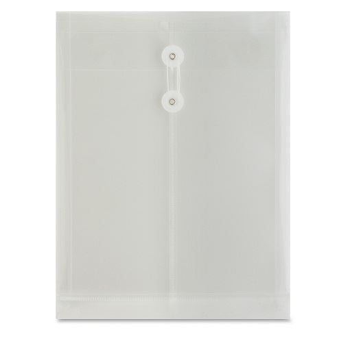 Flexi Brand String & Button Envelope WHITE (EN 01AS)