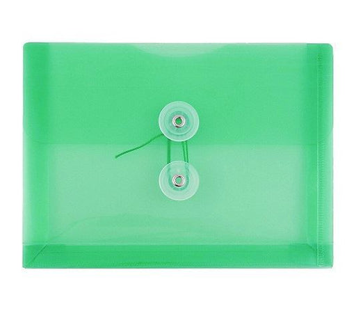 Flexi Brand String & Button Rectangle Envelope GREEN (EN 01AL)