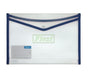 Flexi Brand Clear/Translucent Bag With Coloured Trimming BLUE A 4 (DB 805A) 