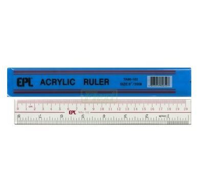 Flexi Brand EPL Acrylic Ruler 20 cm (102)