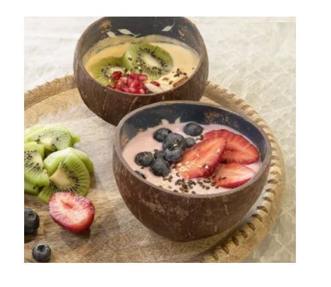 Ellementry Winter Night Coconut Bowl Set Design For Kitchen/Gifting Purpose/Tableware