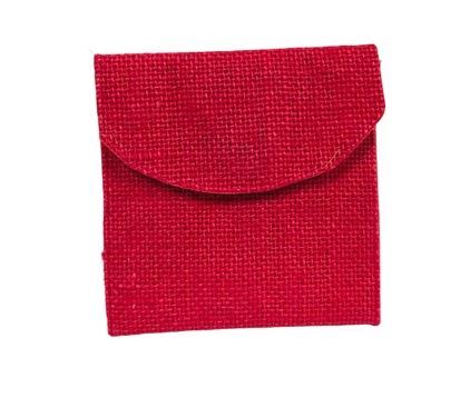 Eco Friendly Square Coin Jute Pouch With Magnetic Lock  (Colour May Vary)